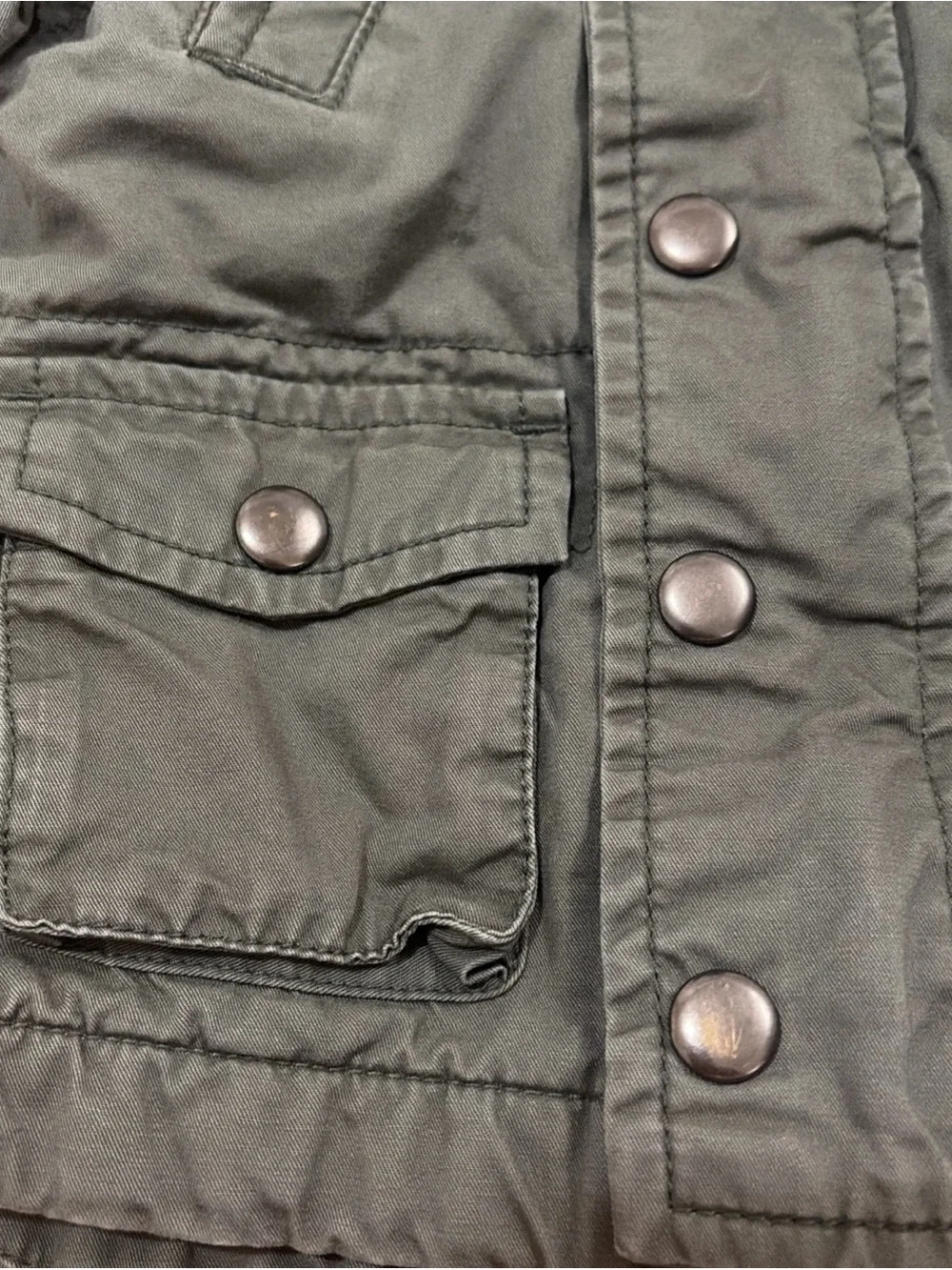 OshKosh B'gosh Olive Sherpa fleece lined Hooded coat
